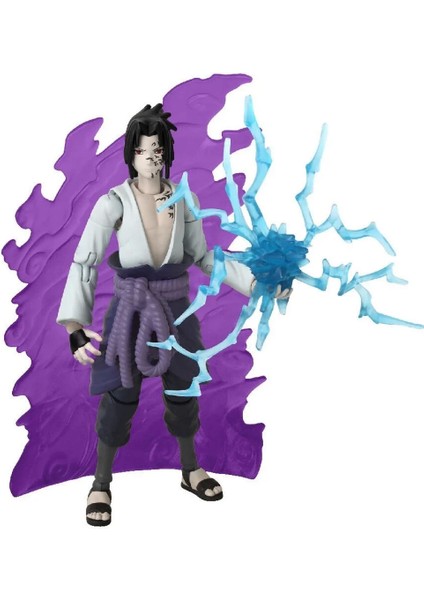 Bandai Anime Heroes Naruto Sasuke Uchiha Figür ve Aksesuar Seti 16 cm