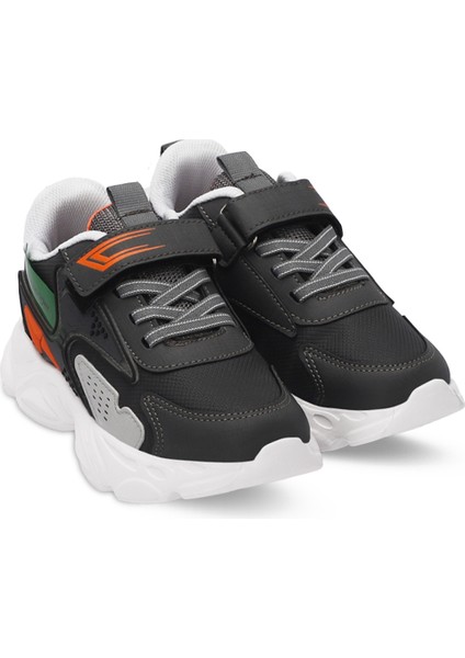 NABIL Unisex Çocuk Sneaker Koşu & Yürüyüş Ayakkabısı Koyu Gri