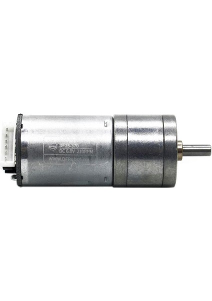 6V 210RPM Enkoderli Metal Redüktörlü DC Motor