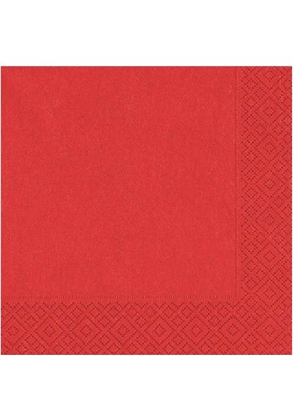 Düz Renk Peçete 20'li Kırmızı