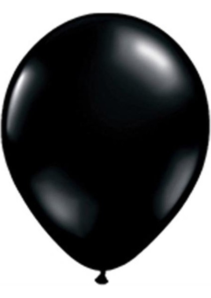 Metalik Siyah Balon 10'lu
