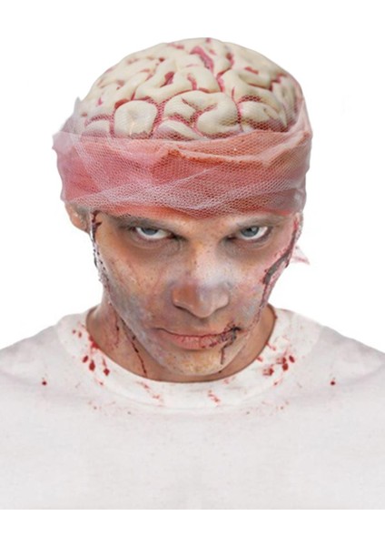 Beyin Figürlü Halloween Parti Şapkası Cadılar Bayramı Kostüm Aksesuarı