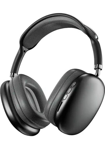 P9 Pro Max 5.0 Mikrofonlu Fm Radyolu Tf Kart Girişli Aux Kablolu Bluetooth Kulaklık
