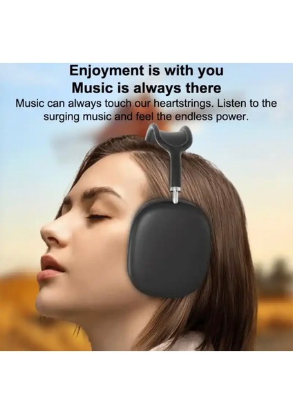 P9 Pro Max 5.0 Mikrofonlu Fm Radyolu Tf Kart Girişli Aux Kablolu Bluetooth Kulaklık