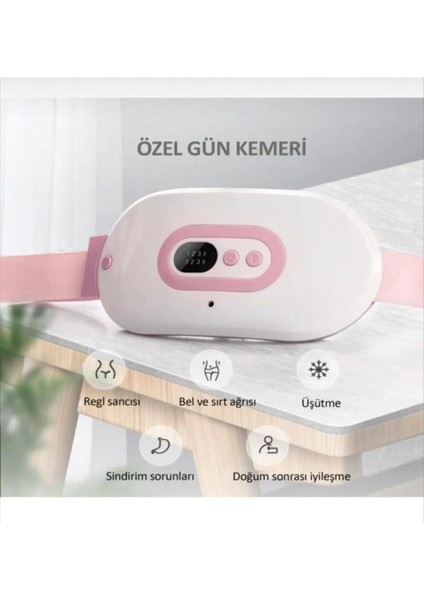 Özel Gün Kemeri - Regl Ağrıları Için Titreşimli Isı Veren Kemer fırsatları