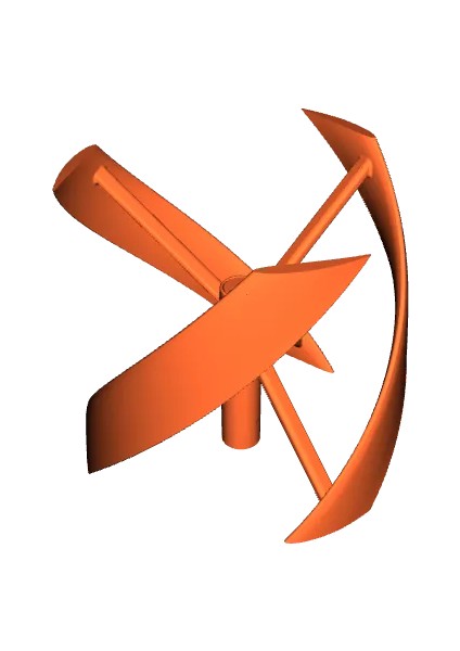 Helisel Rüzgar Türbini Figürü - 15 cm