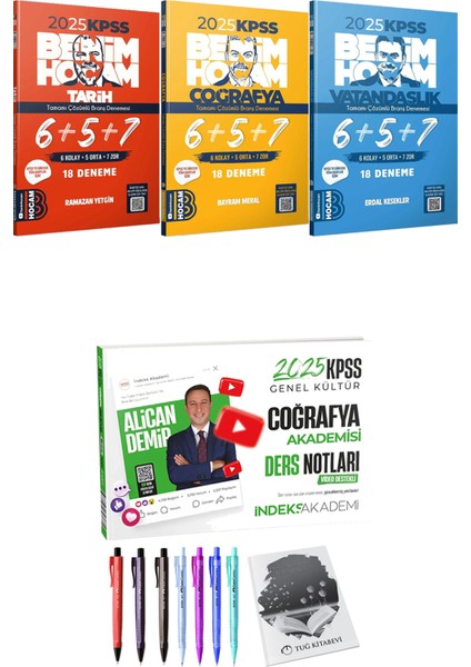 Benim Hocam 2025 Kpss Tarih Coğrafya Vatandaşlık 18 Deneme - 2025 Kpss Coğrafya Akademisi Video Ders Notları