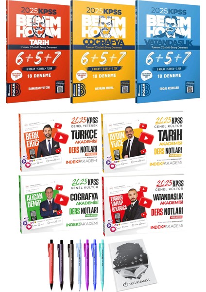 Benim Hocam 2025 Kpss Tarih Coğrafya Vatandaşlık 18 Deneme - 2025 Kpss Türkçe Tarih Coğrafya Vatandaşlık Akademisi Video Ders Notları
