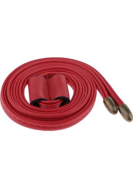 Moda Çanta Çıkarılabilir Ipli Pu Çanta Kırmızı 103CM (Yurt Dışından)