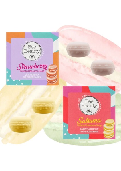 Çilek Makaron Sabun 2 x 50 gr - Mandalina Makaron Sabun 2 x 50 gr 2li Set