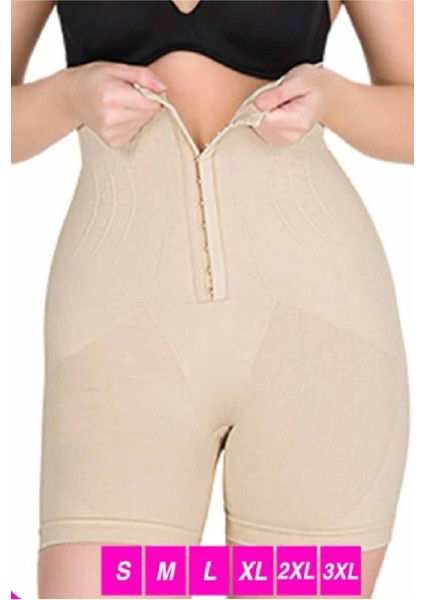 S-M-L-XL-2XL-3XL Beden Agraflı Paçalı Kadın Korse