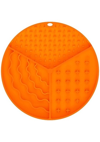 Better Li Yuvarlak Kedi ve Köpek Yalama Matı, Silikon Yavaş Yemek Matı, Kaymaz Vantuz (Yurt Dışından)