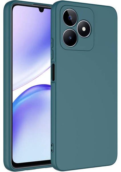 Realme Note 50 Kılıf Kadife Dolgulu Şık Candy Lansman Silikon Kapak