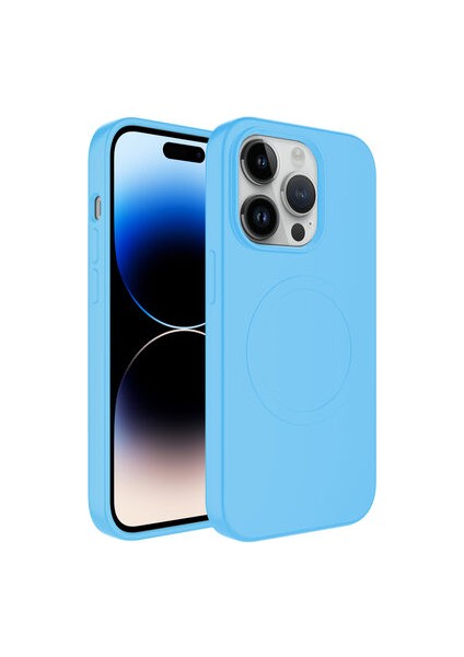 iPhone 12 Pro Max Kılıf Magsafe Wireless Şarj Özellikli Pastel Renk Silikon Plas Kapak
