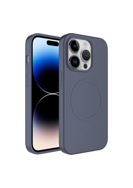 iPhone 12 Pro Max Kılıf Magsafe Wireless Şarj Özellikli Pastel Renk Silikon Plas Kapak