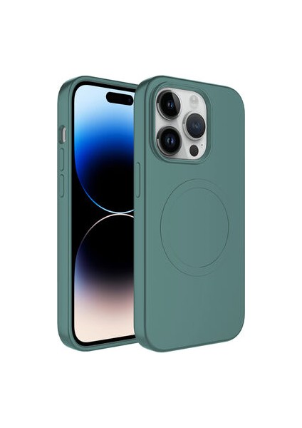 iPhone 12 Pro Kılıf Magsafe Wireless Şarj Özellikli Pastel Renk Silikon Plas Kapak