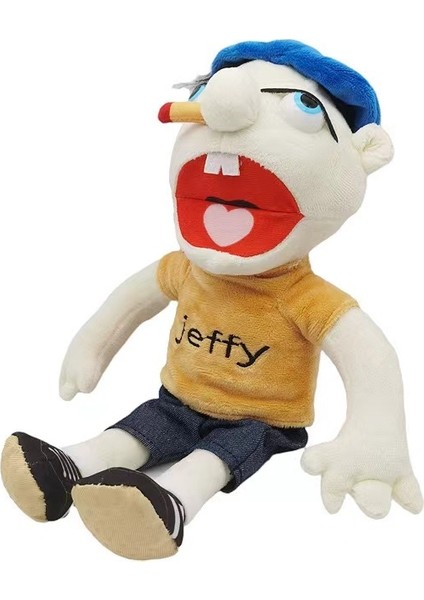 40CM Jeffy Hat Oyun Oyunu Bebek Peluş Oyuncak Jeffy Doll (Yurt Dışından)