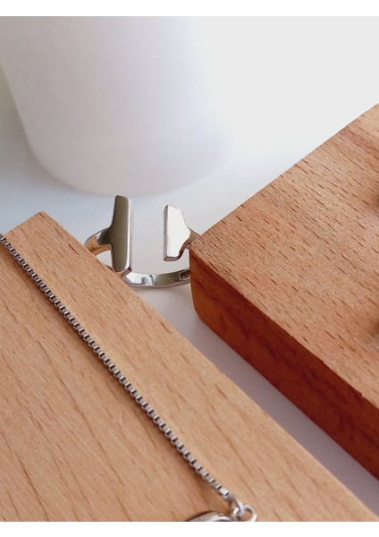 GÜMÜŞ TİFANY STICK TASARIM KOLYE UZUN KÜPE AYARLI YÜZÜK KADIN SET fiyatları