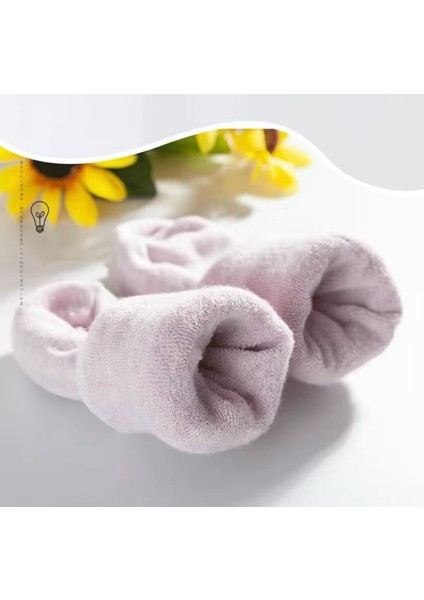 Kadın Kışlık Pamuklu Kalın Havlu Çorap Isı Emici Soft Renkler 6'çift modelleri