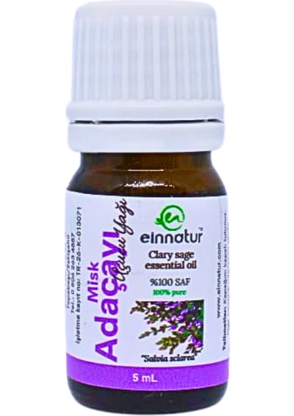 Misk Adaçayı Uçucu Yağı, 5 ml, %100 saf, Salvia sclarea essential oil fiyatları
