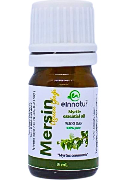 Mersin (Myrtus Communis) Uçucu Yağı, 5 ml, %100 saf fiyatları
