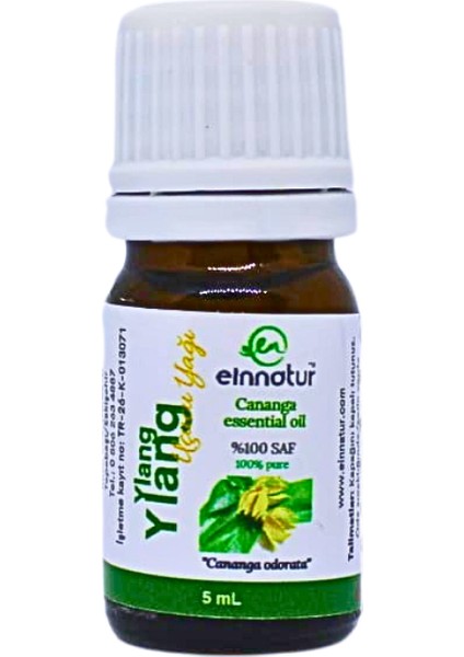 Ylang Ylang Uçucu Yağı, 5 ml, %100 saf, Cananga odorata essential oil