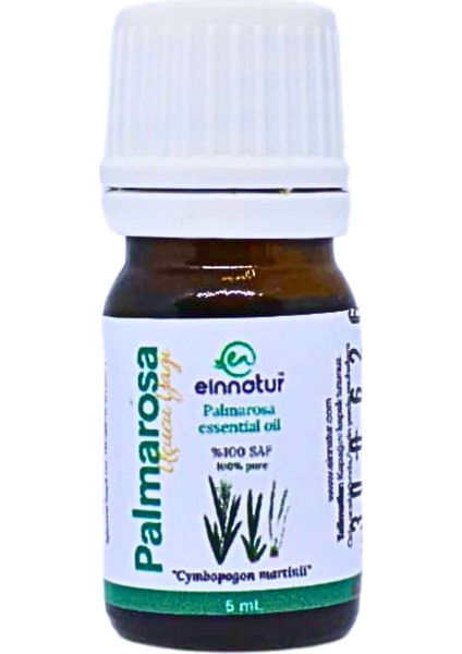 Ein Natur Palmarosa Uçucu Yağı, 5 ml, Cymbopogon Martinii Essential Oil