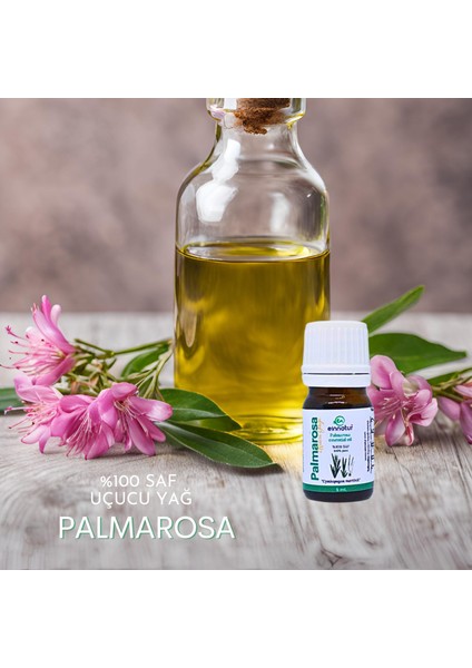 Ein Natur Palmarosa Uçucu Yağı, 5 ml, Cymbopogon Martinii Essential Oil