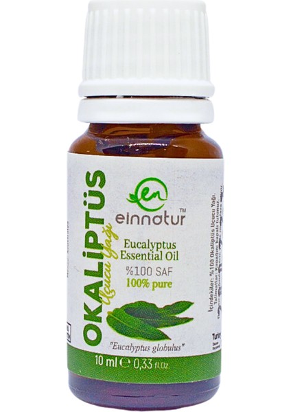 Einnatur %100 Saf Okaliptüs Uçucu Yağı, 10 Ml, Eucalyptus Globulus Oil, Yüksek Oranda 1,8-sineol Içerir fiyatları