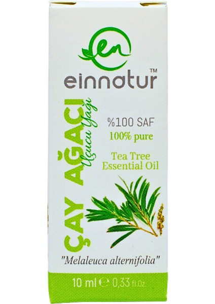 Ein Natur %100 Saf Çayağacı Uçucu Yağı 10 Ml, Tea Tree Essential Oil, Melaleuca Alternifolia