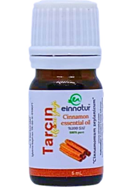 Ein Natur Tarçın Yaprağı Uçucu Yağı, 5 ml %100 Saf, Cinnamomum Zeylanicum Essential Oil