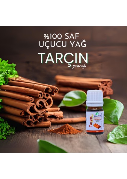 Ein Natur Tarçın Yaprağı Uçucu Yağı, 5 ml %100 Saf, Cinnamomum Zeylanicum Essential Oil