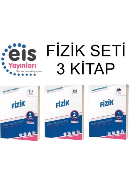 Eis Yayınları  Yks Daf Fizik 1-2-3 Set (3 Kitap) Yeni Mavi Seri Ders Anlatım Föyleri