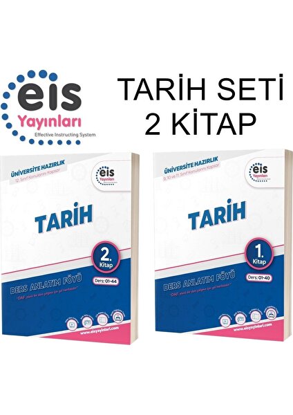 Eis Yayınları  Yks Daf Tarih 1-2 Set (2 Kitap) Yeni Mavi Seri Ders Anlatım Föyleri