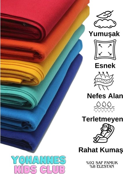 Yohannesclub Kız Çocuk Pamuklu Boyshort (Boxer) 4'lü Paket