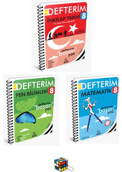 Arıyayıncılık -8. Sınıf Fen Bilimleri Defterim - 8. Sınıf Matematik Defterim - 8. Sınıf T.C. Inkılap Tarihi Ve Atatürkçülük Defterim