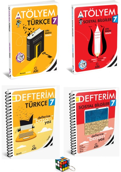 - 7. Sınıf Sosyal Bilgiler Ve Türkçe Atölyem - 7. Sınıf Sosyal Bilgiler Ve Türkçe Defterim-Anahtarlık