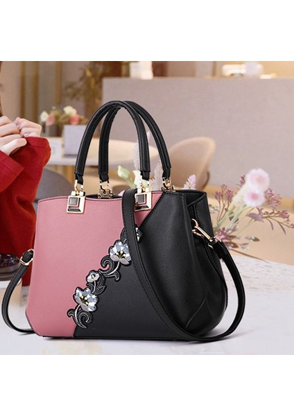 Çanta Bayan Çanta Retro Çanta Casual Tote Basit Avrupa Moda Omuz Çantası Mor (Yurt Dışından) modelleri