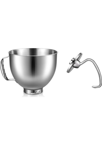 Gui Xulian Paslanmaz Çelik Kase Hamur Kancası 4.5-5quart Tilt Kafalı Mikser Mikser Un Kek Için Stand Mikser (Yurt Dışından) modelleri