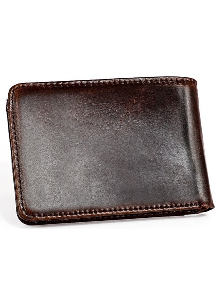 Pu Erkek Dolar Cüzdan Moda Kart Çantası Deri Bayan Kahve (Yurt Dışından)