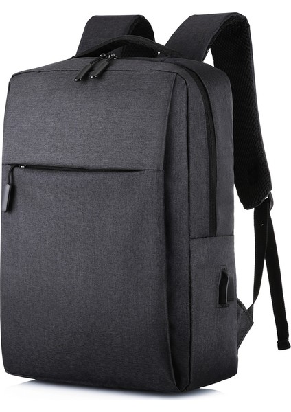 Yeni USB Dizüstü Sırt Çantası Iş Büyük Kapasiteli Erkek Bilgisayar Okul Çantası Seyahat Sırt Çantası Öğrenci Siyah (Yurt Dışından) fırsatları