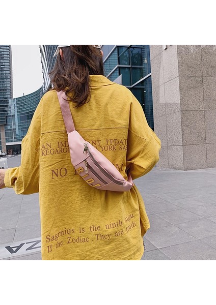 Moda Kadın Göğüs Çanta Spor Koşu Messenger Crossbody Pu Kılıfı Telefon Seyahat Çanta Pembe (Yurt Dışından) modelleri