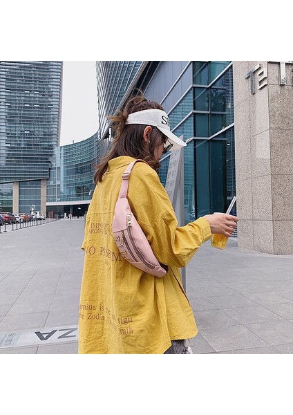 Moda Kadın Göğüs Çanta Spor Koşu Messenger Crossbody Pu Kılıfı Telefon Seyahat Çanta Pembe (Yurt Dışından) fırsatları