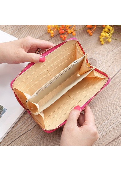 Uzun Kadın Cüzdan Kadın Bozuk Para Cüzdanı Kart Sahibi Pu Debriyaj Çanta Siyah (Yurt Dışından) modelleri