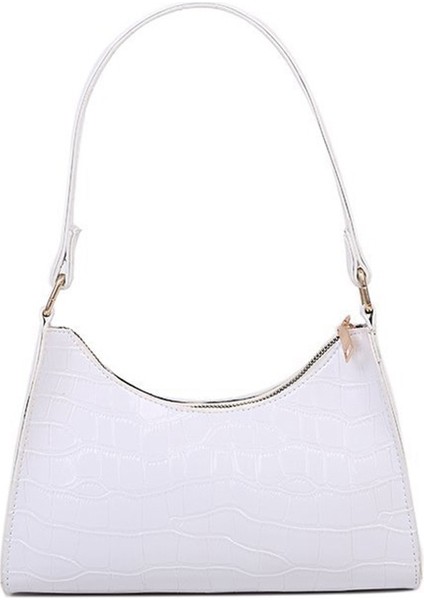 Bayan Alışveriş Çantaları Çanta Omuz Zinciri Koltuk Altı Kadın Küçük Kare Beyaz (Yurt Dışından)
