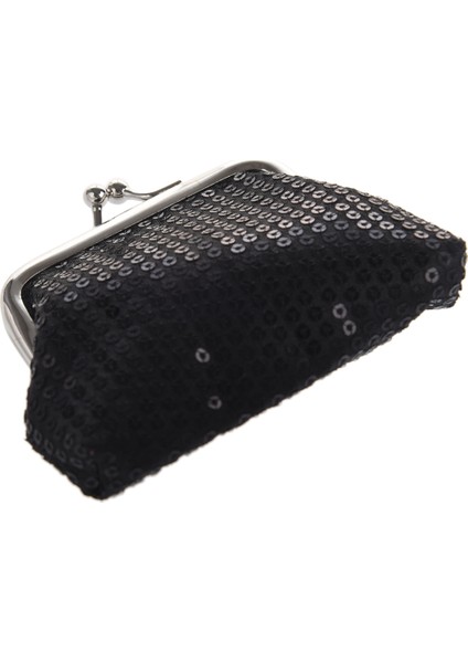 Kadın Payetler Madeni Para Çanta Toka Mini Cüzdan(Siyah) (Yurt Dışından) fiyatları