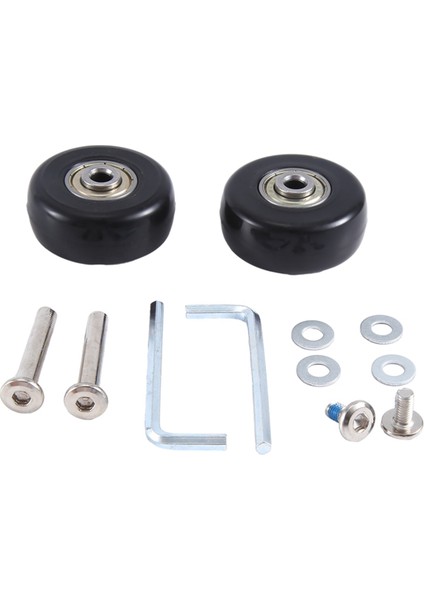 55X18MM 2 Bagaj Bavul Yedek Tekerlek Seti, Pu Döner Sarhoş Tekerlek Karbon Çelik Rulmanlar Tamir Takımları (Yurt Dışından) fiyatları