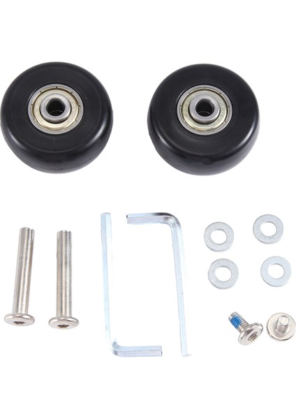 55X18MM 2 Bagaj Bavul Yedek Tekerlek Seti, Pu Döner Sarhoş Tekerlek Karbon Çelik Rulmanlar Tamir Takımları (Yurt Dışından) modelleri