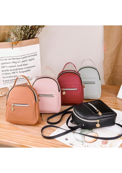 Kadınlar Için Sevimli Sırt Çantası Deri Mini Sırt Çantaları Cabrio Omuzdan Askili Çanta Çanta Cep Telefonu Messenger Crossbody Çanta, Siyah (Yurt Dışından) fiyatları