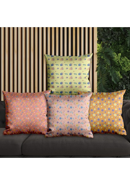Modern Tasarımlı 4'lü Yastık Içi ve Kırlent Kılıfı 45CM 113849